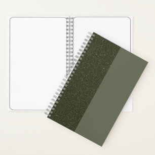 Individuell gestaltetes Moss Green Duo Sketchbook Notizbuch
