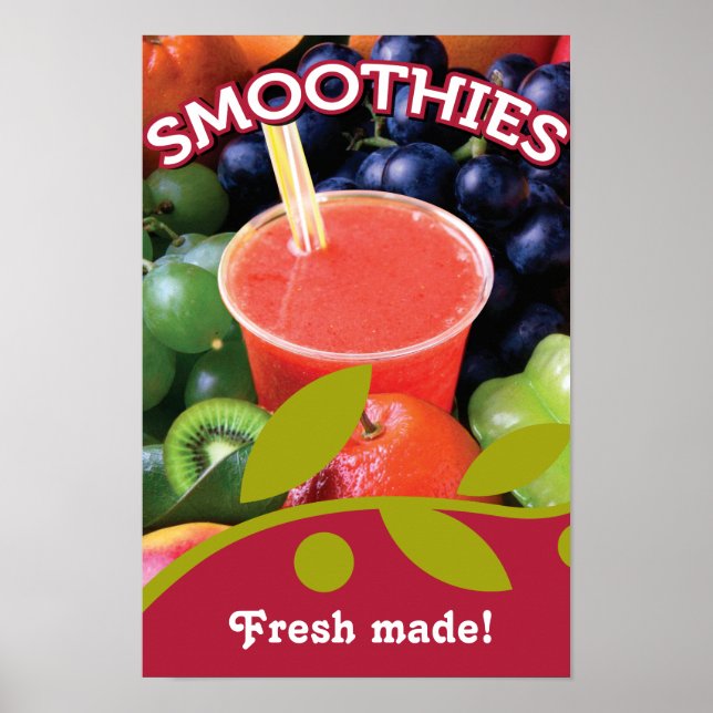 Individuell gestaltetes Smoothie-Poster Poster (Vorne)