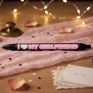 Individuell Ich Liebe Meine Freundin – Foto Hinzuf Kugelschreiber