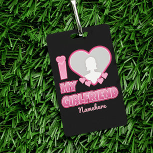 Individuell Ich liebe meine Freundin – Foto & Name Ausweis