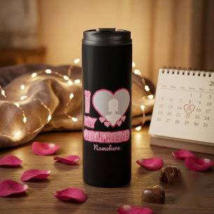 Individuell Ich Liebe Meine Freundin – Foto & Name Thermosbecher