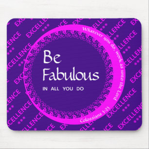 Individuell inspirierte Motivierend FABULOUS Lila Mousepad