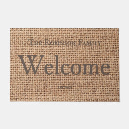 Individuell moderne Bauernhaus stilvolle Text-Burl Fußmatte