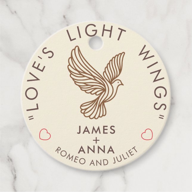 Individuell moderne Elegante kombiniert stilvolles Geschenkanhänger (Vorderseite)