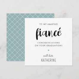 Individuell moderner und Niedlicher Fiancé-Abschlu Karte