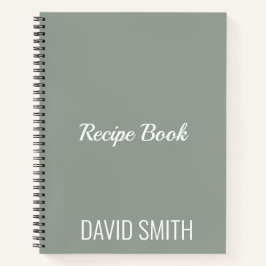 Individuell modernes Minimalistisches Rezept Notizbuch