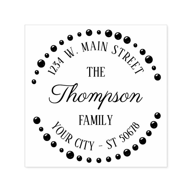 Individuell Niedliches Design Modernes Art Deco Ci Permastempel (Design)