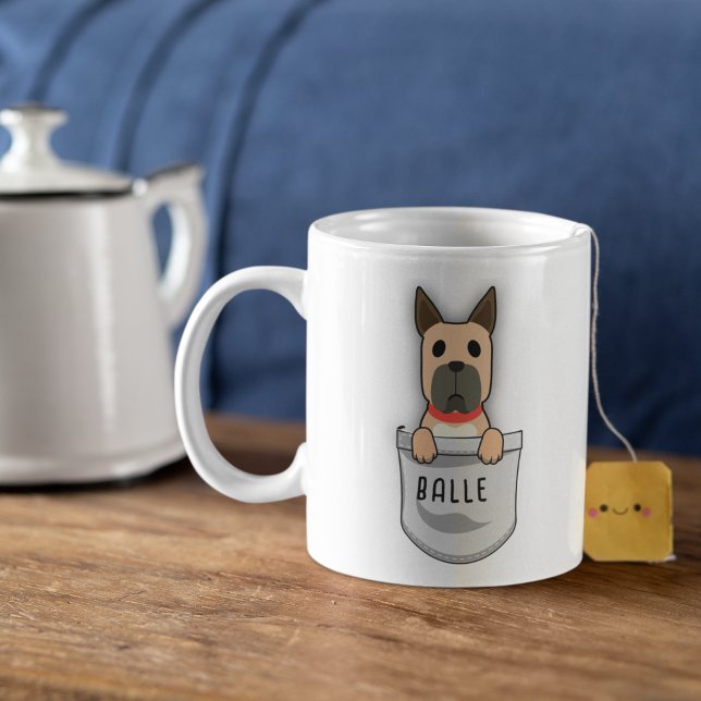 Individuell Niedliches Großes Ding für den Hundebi Kaffeetasse (Von Creator hochgeladen)