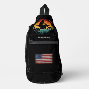INDIVIDUELL PERSONALISIERTES MOTOCROSS SPORT VINTA CROSSBODY BAG