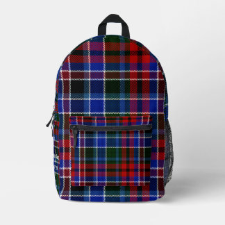 Individuell Vintag lebendiges Tartan Karierte Ästh Bedruckter Rucksack