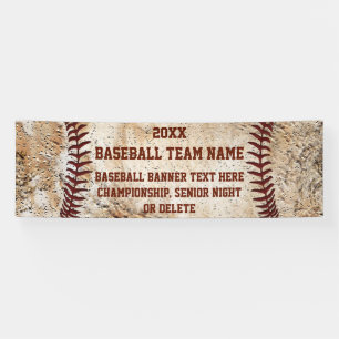 Individuell Vintager Look BASEBALL BANNER mit Ihre