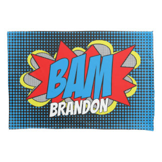 Individuell Vintages Comic Buch Pop Art BAM! Kissenbezug
