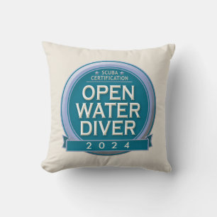 Individuell zertifizierter Open Water Diver Kissen