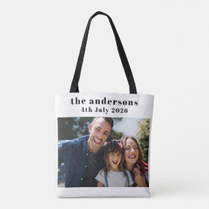 Individuelle 2-Foto- und Text-Tasche