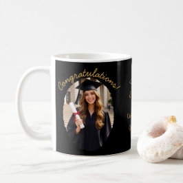 Individuelle Abschluss-Fotomugge Gratulation Kaffeetasse