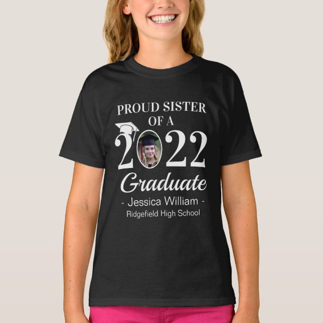 Individuelle Abschluss-Proud-Familie mit Graduiert T-Shirt (Vorderseite)