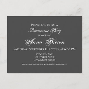 Individuelle Altersvorsorgeeinladung Postkarte