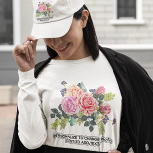 Individuelle Anpassung von Foto-Artwork-Frauen T-Shirt