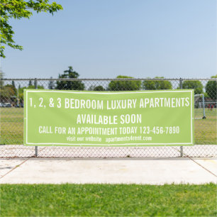 Individuelle Apartments für Mehrfarbige, große Mie Banner