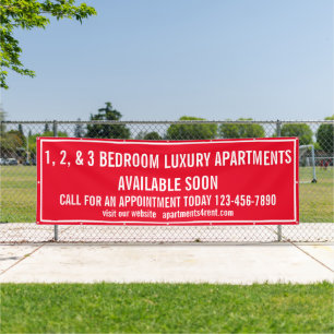 Individuelle Apartments für Mehrfarbige, große Mie Banner