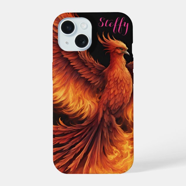 Individuelle Apple IPhone 15 Phönix Hülle (Rückseite)