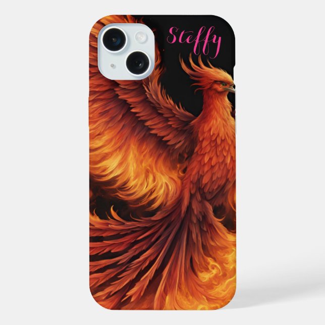 Individuelle Apple IPhone 15 Plus Phönix Hülle (Rückseite)