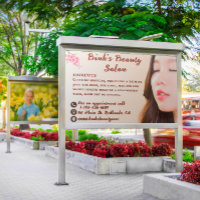 Individuelle asiatische Schönheitssalon-Werbung