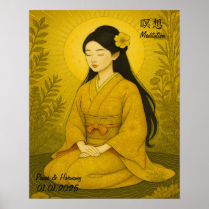 Individuelle Ästhetik Zen Meditation Beachtliche G Poster
