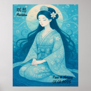 Individuelle Ästhetik Zen Meditation Beachtliche G Poster
