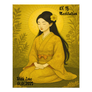 Individuelle Ästhetik Zen Meditation Kunst Fotodruck