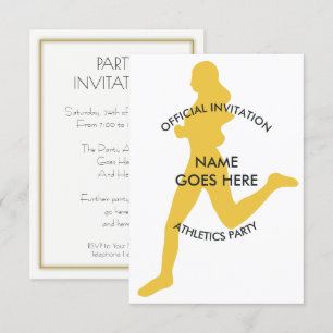 Individuelle Athletics-Party Einladung