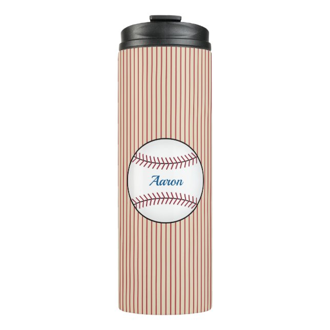 Individuelle Baseball-Thermalkaffee-Tumbler Thermosbecher (Vorderseite)