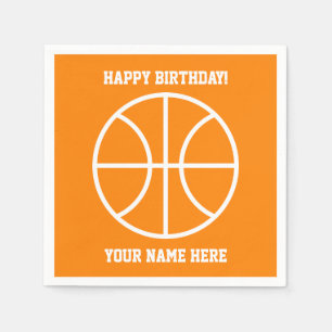 Individuelle Basketballparty für Kinder zum Geburt Serviette