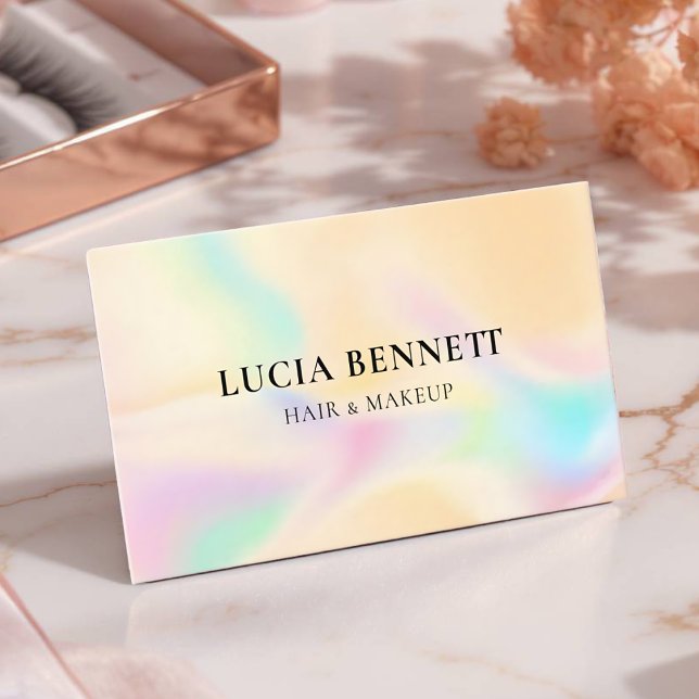 Individuelle Beauty Salon Card mit Lashes & Glamo Visitenkarte (Customizable Business Card )