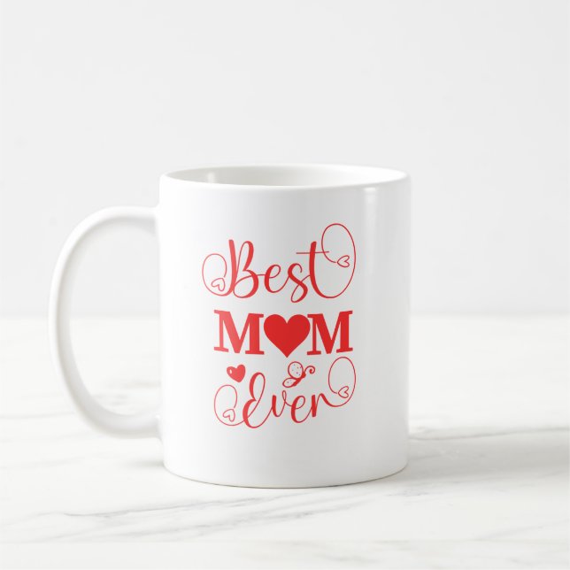 Individuelle Beste-Mutter-aller-Zeiten-Tasse - Mut Kaffeetasse (Links)