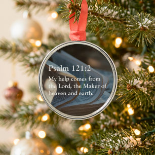 Individuelle Bibelvers-Weihnachtsgeschenke für Pas Ornament Aus Metall