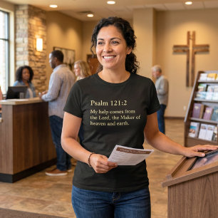 Individuelle Bibelvers-Zitate Christliche Geschenk T-Shirt