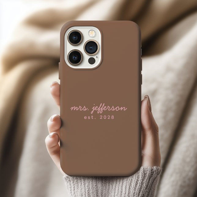 Individuelle Braut-Handyhülle für den Junggesellin Case-Mate iPhone Hülle (Personalized Couple Phone Case, Anniversary Gift for Him or Her, Mr and Mrs Wedding Gift for Couples)