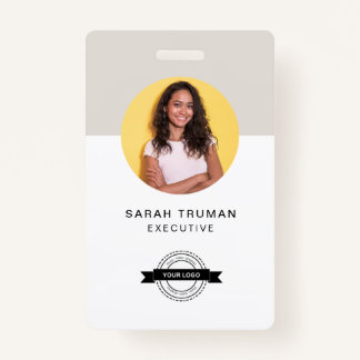 Individuelle Business Employee Card Minimalistisch Ausweis