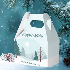 Individuelle Business-Feier Schöner Winter Geschenkschachtel