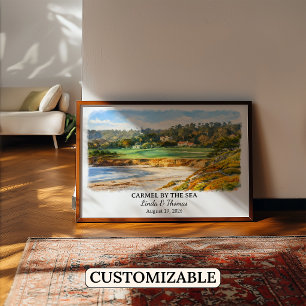 Individuelle Carmel By The Sea Wandkunst, Kaliforn Poster