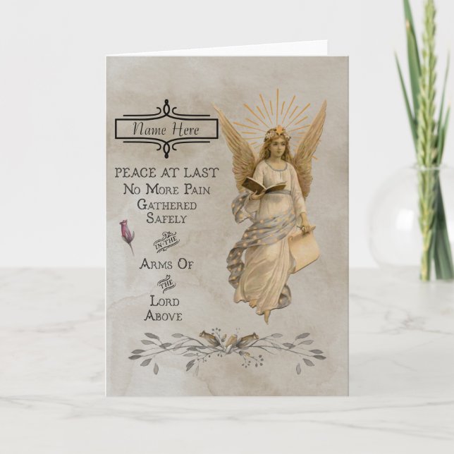 Individuelle Condolence/Sympathy Card Karte (Vorderseite)