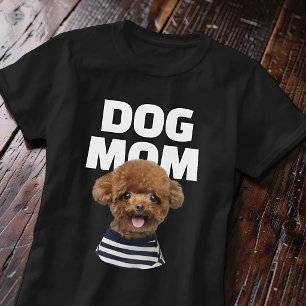 Individuelle coole Hundemutter-Foto Personalisiert T-Shirt