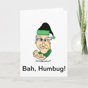 Individuelle Curmudgeon Weihnachtskarte Feiertagskarte