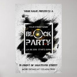 Individuelle Einladung für BlockParty Poster