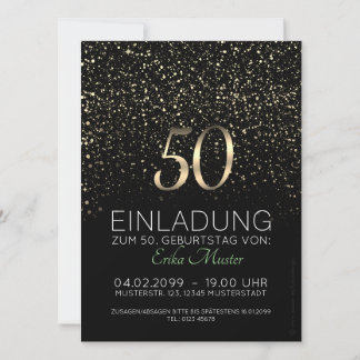 Individuelle Einladungskarten 50. Geburtstag