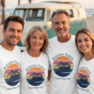 Individuelle Familien-Roadtrip T-Shirt