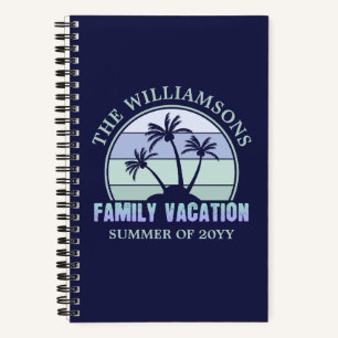 Individuelle Familien Urlaub Strand Tropical Islan Notizbuch