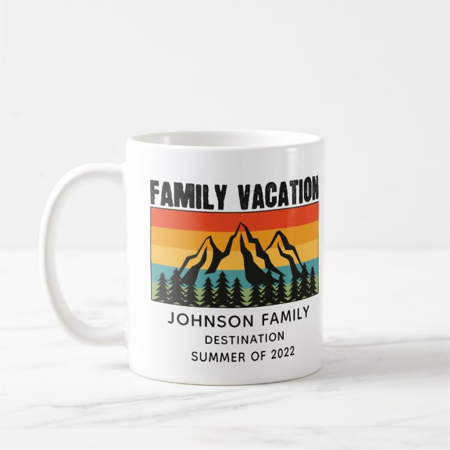 Individuelle Familienferien Berge Wandern Camping Kaffeetasse (Links)