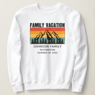 Individuelle Familienferien Berge Wandern Camping Sweatshirt